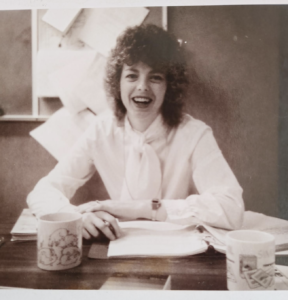 photograph of sheela stuart as a young professional